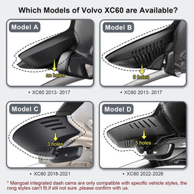 Mangoal Rear 1080P dash cam rear view capturing events behind the XC60