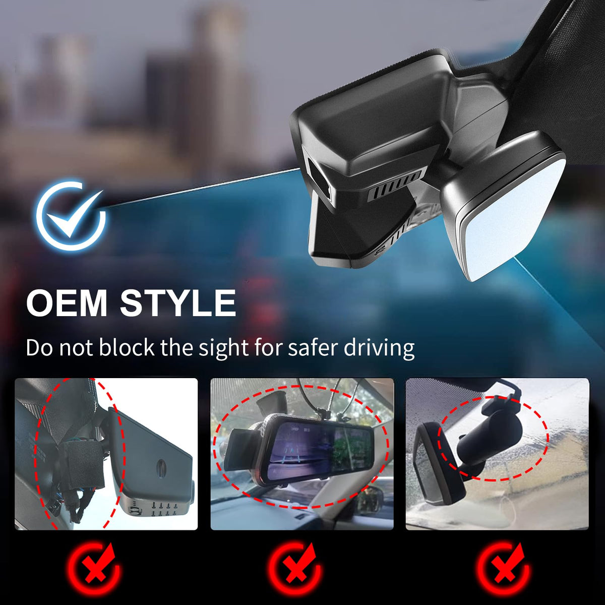 Mangoal rear camera captures the back view for complete coverage