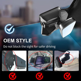 Mangoal rear camera captures the back view for complete coverage