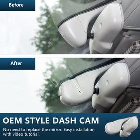 Mangoal WiFi dash cam with app access for quick video review and sharing