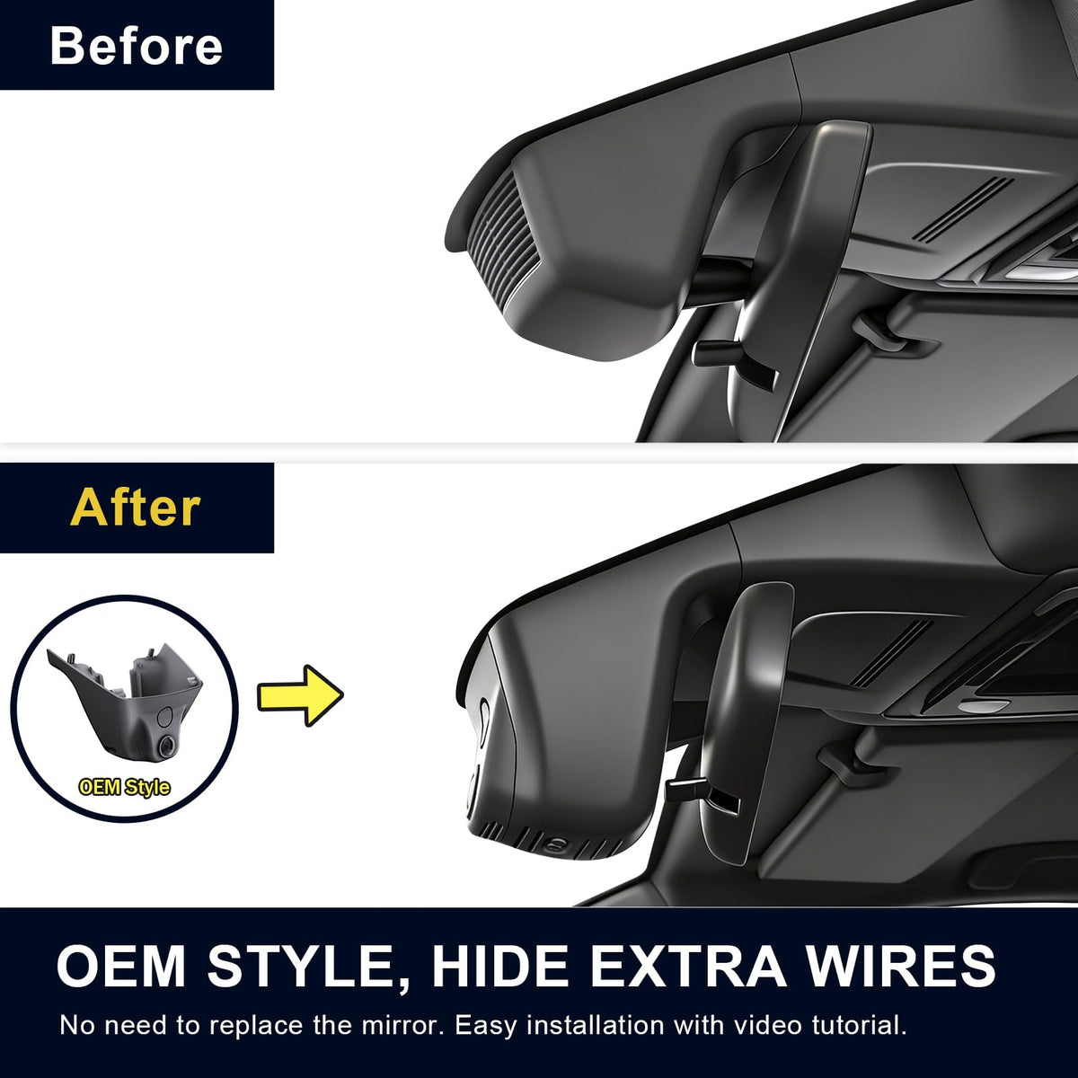 Mangoal dash cam with built-in WiFi and app for fast viewing.