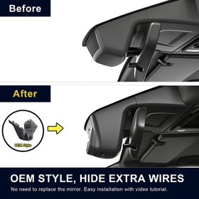 Mangoal dash cam with built-in WiFi and app for fast viewing.