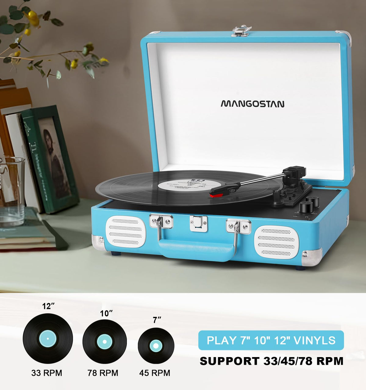 MANGOSTAN bass and treble control knobs showing easy tone adjustment