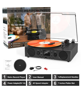 MANGOSTAN auto-stop feature stops rotation at the end of a record.