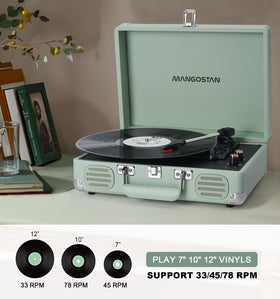 MANGOSTAN side view highlighting handle and PU leather for easy transport