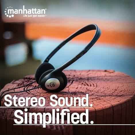 Manhattan on-ear headphones offer a lightweight design to reduce fatigue.