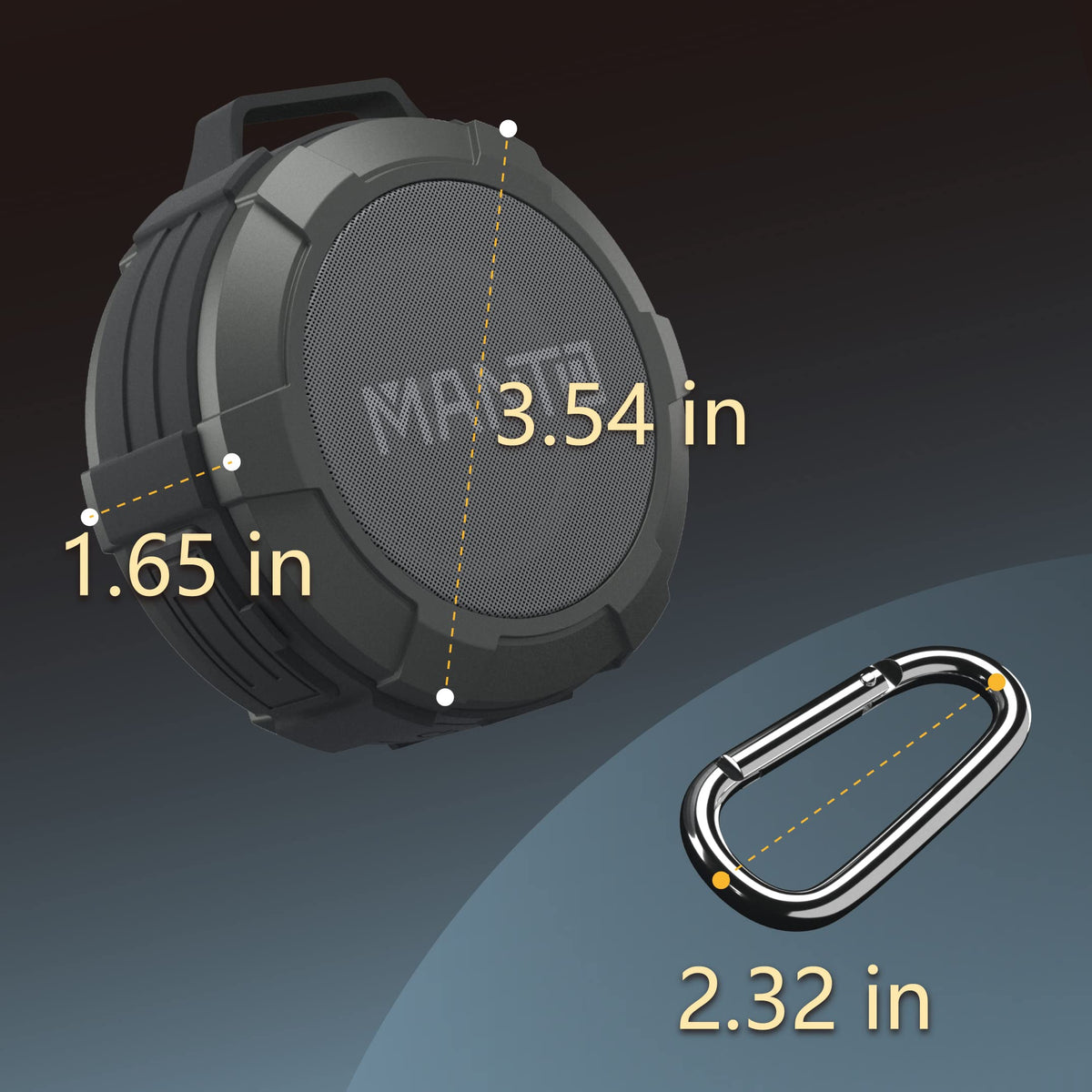 MANTO built-in mic for clear hands-free calls.