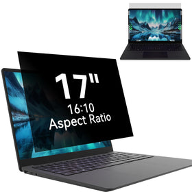 Mao Yeye front view on 17 inch laptop showing privacy effect and clarity