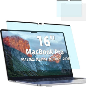 Mao Yeye magnetic blue-light screen protector on MacBook Pro 16-inch for glare reduction