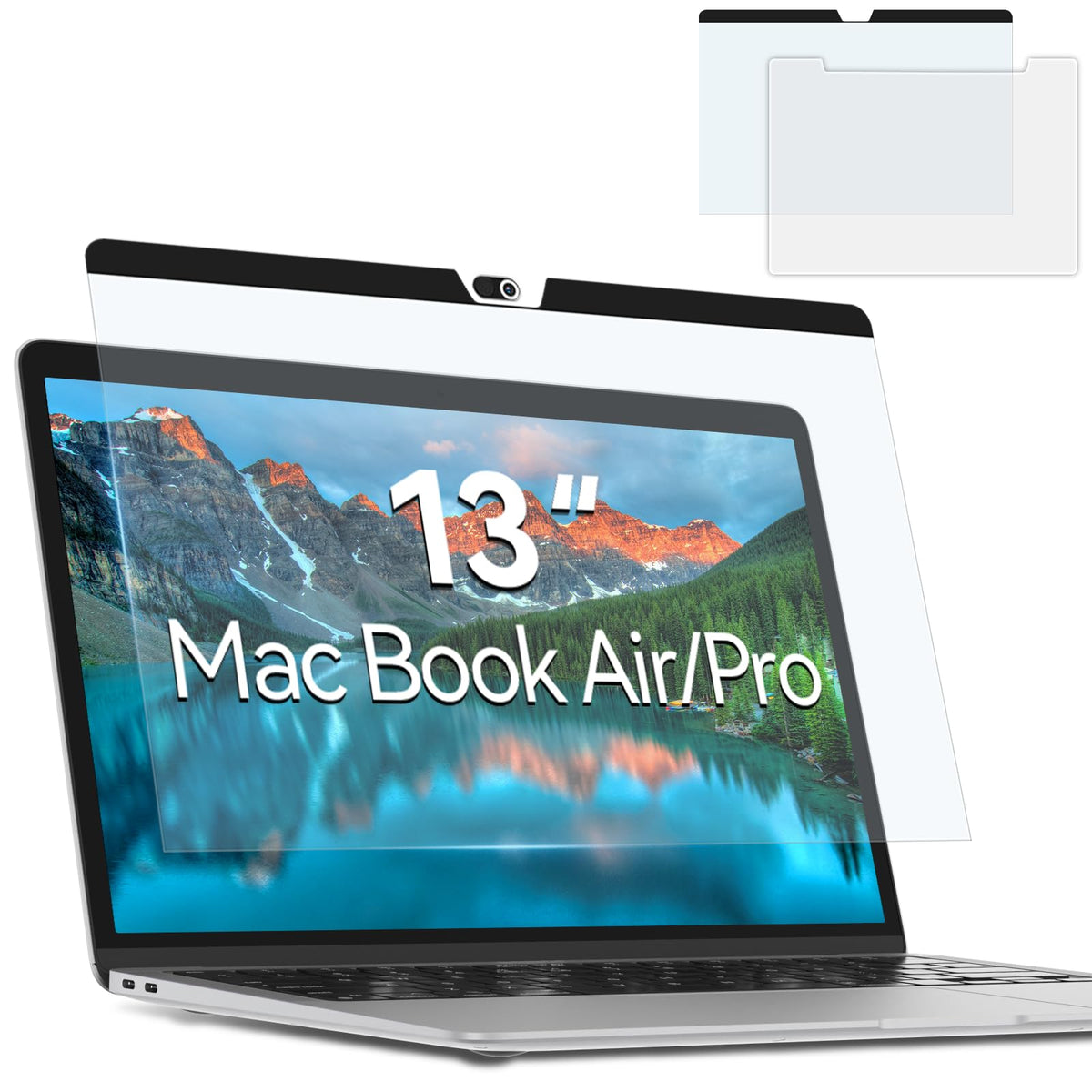 Mao Yeye magnetic screen protector on 13-inch MacBook Air/Pro, clear view and protection