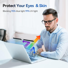 Mao Yeye anti blue light filter reduces eye strain during long work sessions