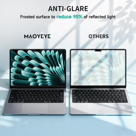 Mao Yeye PET surface texture close-up showing anti-glare and scratch resistance benefit