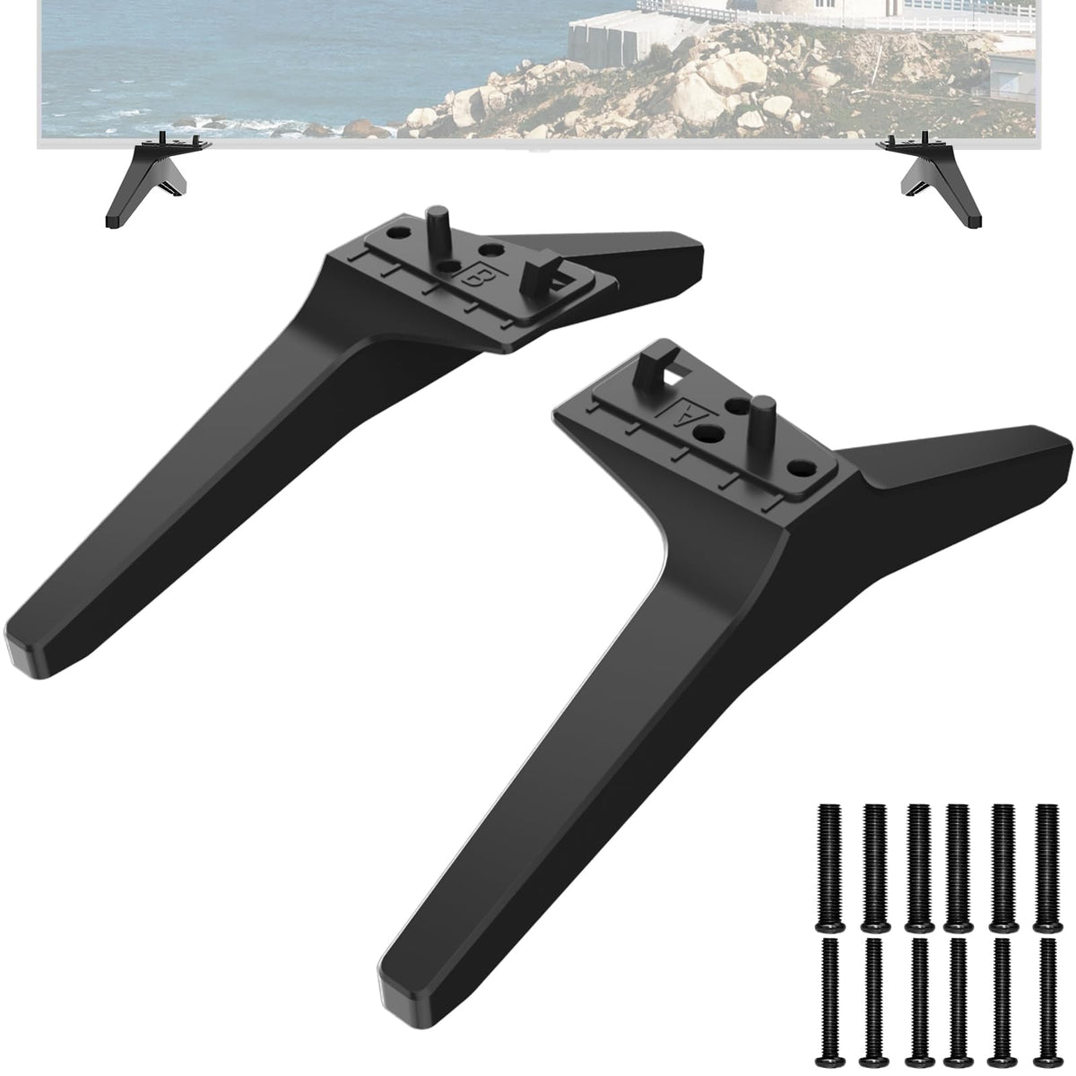 Maozhren LG TV stand legs for 60UJ6050 provide secure support for a 60-inch LG