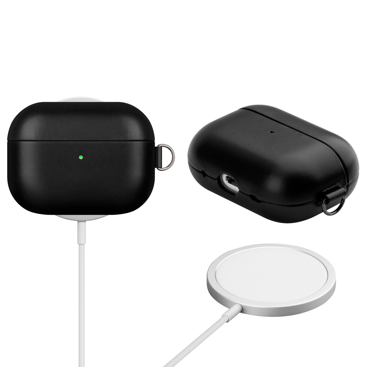 Maogoam AirPods Pro 2 case back sync button enables instant pairing.