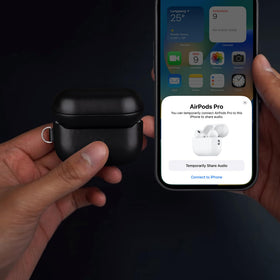 Maogoam AirPods Pro 2 case hard-shell with microfiber lining protects.
