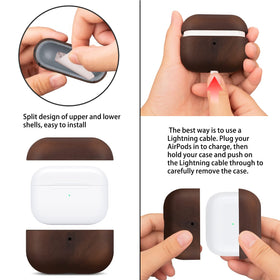 Dark brown Maogoam case adds rugged retro style for AirPods Pro 2