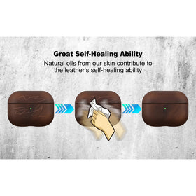 Oil wax Crazy Horse leather develops a rich patina over time