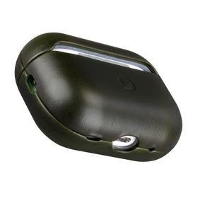 Maogoam AirPods Pro 2 leather case front LED visible for quick status checks.