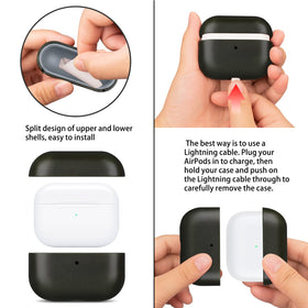 Maogoam AirPods Pro 2 leather case offers rugged drop and scratch protection.
