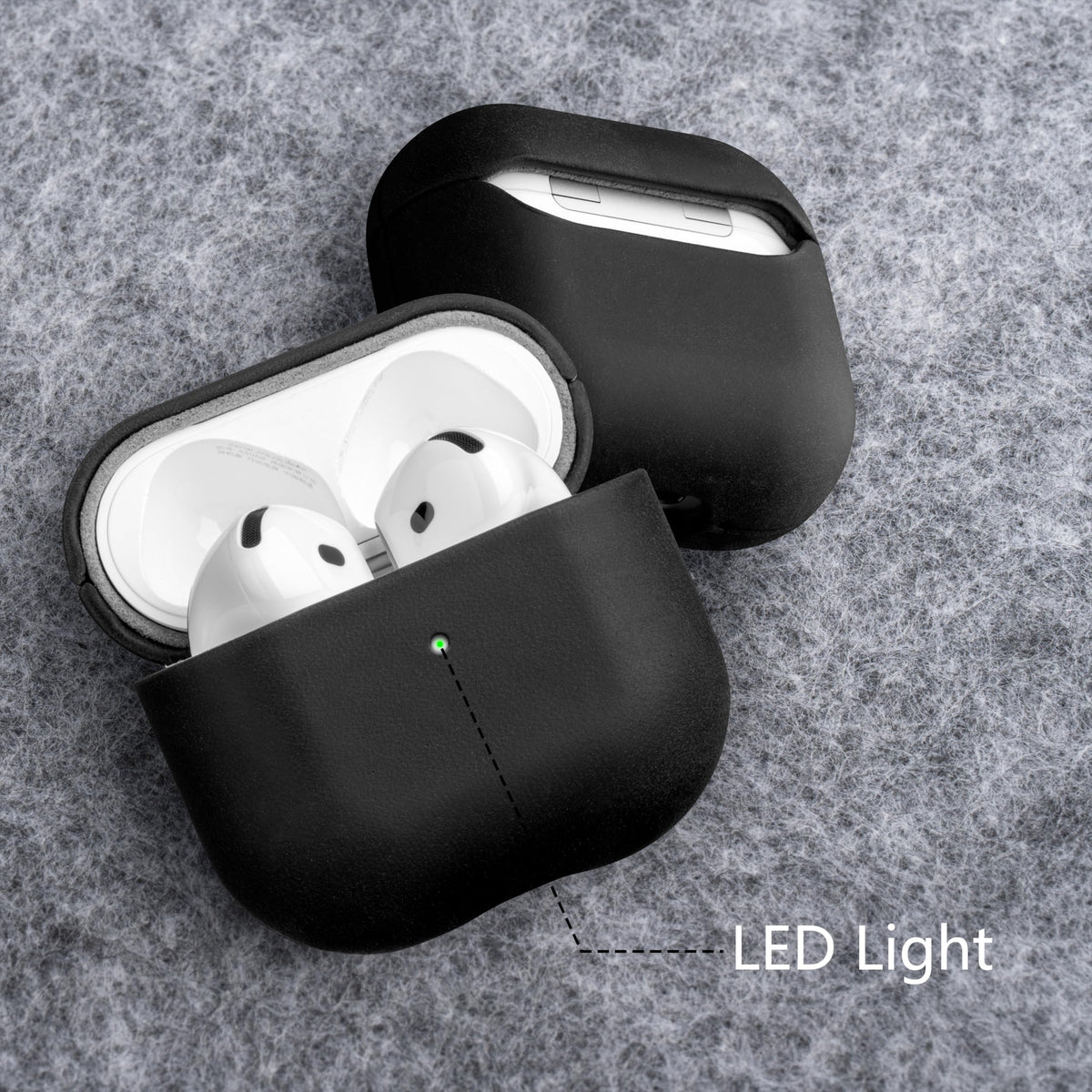 Maogoam AirPods 4 case MagSafe-compatible without magnetic attraction for easy charging.