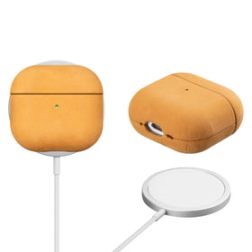 Maogoam AirPods 4 case side profile highlighting slim silhouette for pocket portability