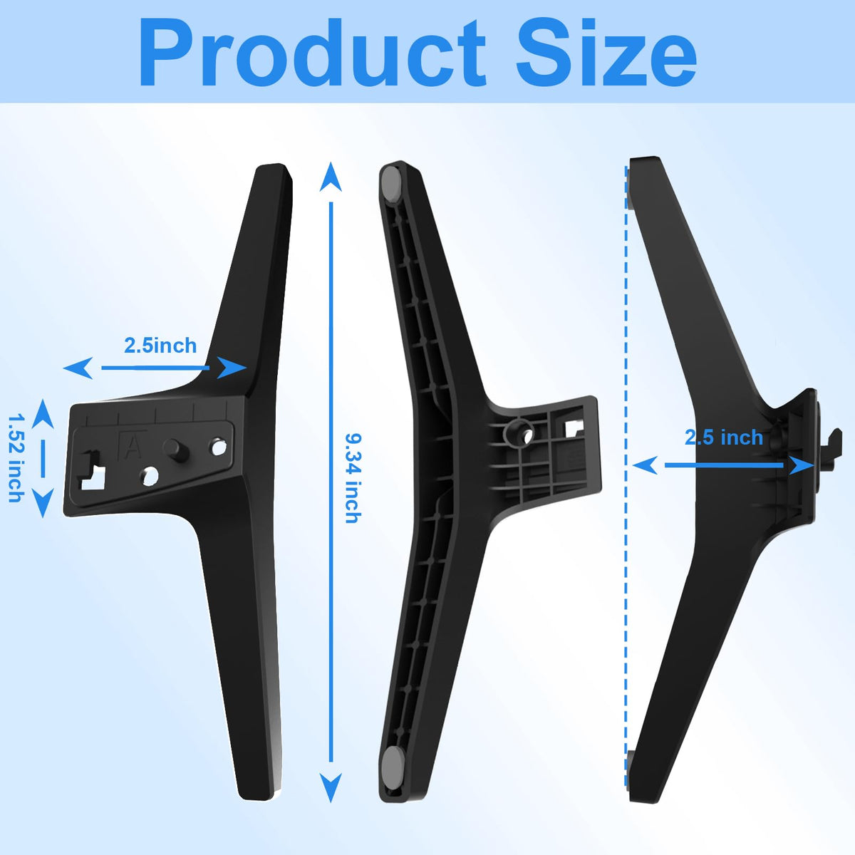 Maozhren supports up to 80 lbs for reliable TV footing.