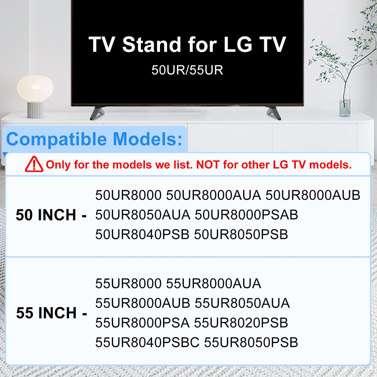 Maozhren anti-rust screw kit protects the TV base from corrosion.