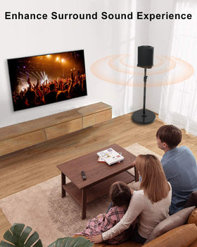 Maozhren black floor stand complements Bose S1 Pro Plus aesthetic.