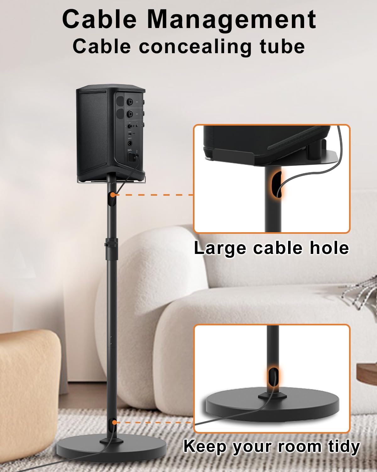 Maozhren heavy-duty metal stand supports up to 20 lbs securely.