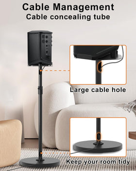 Maozhren heavy-duty metal stand supports up to 20 lbs securely.
