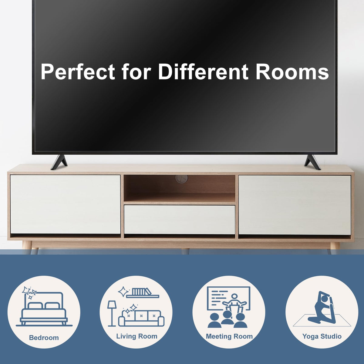 Maozhren Insignia legs stability check for secure TV stand