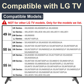 Maozhren LG stand legs for 50UK6500 deliver secure base and no-wall-drill setup.