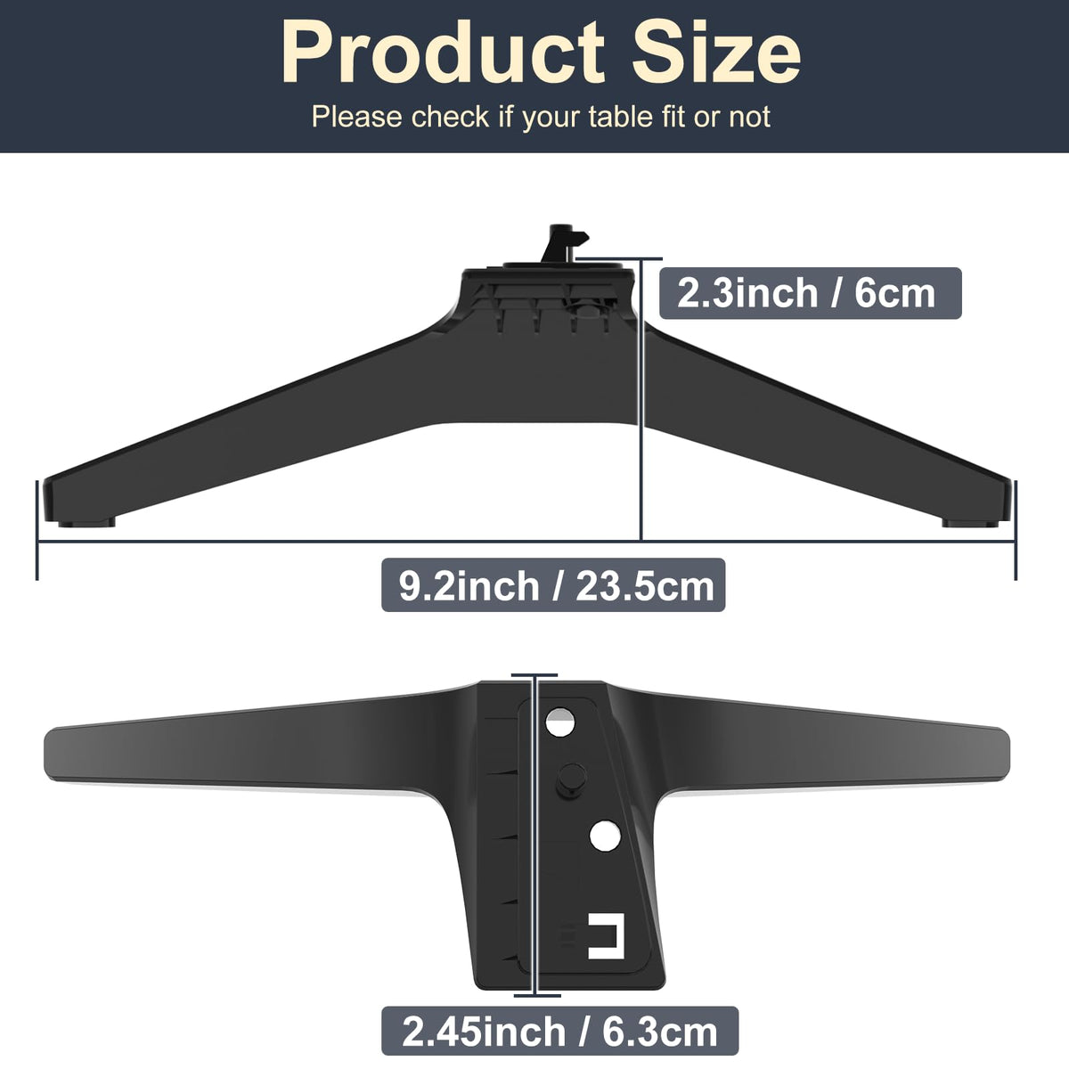 Maozhren MAM643660 replacement legs offer safe support and easy setup for LG TVs.