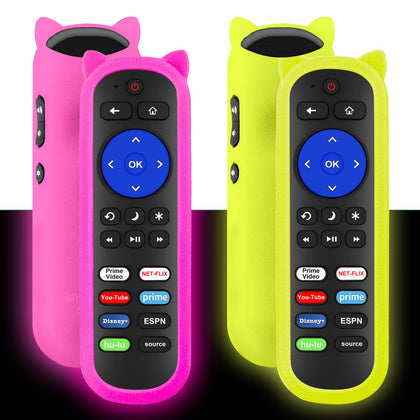 Maozhren glow-case remote improves night visibility for Roku controls