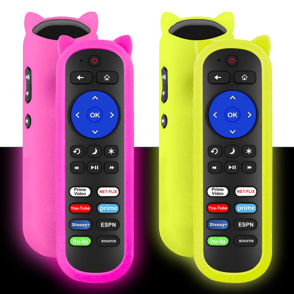 Maozhren glow-case remote improves night visibility for Roku controls