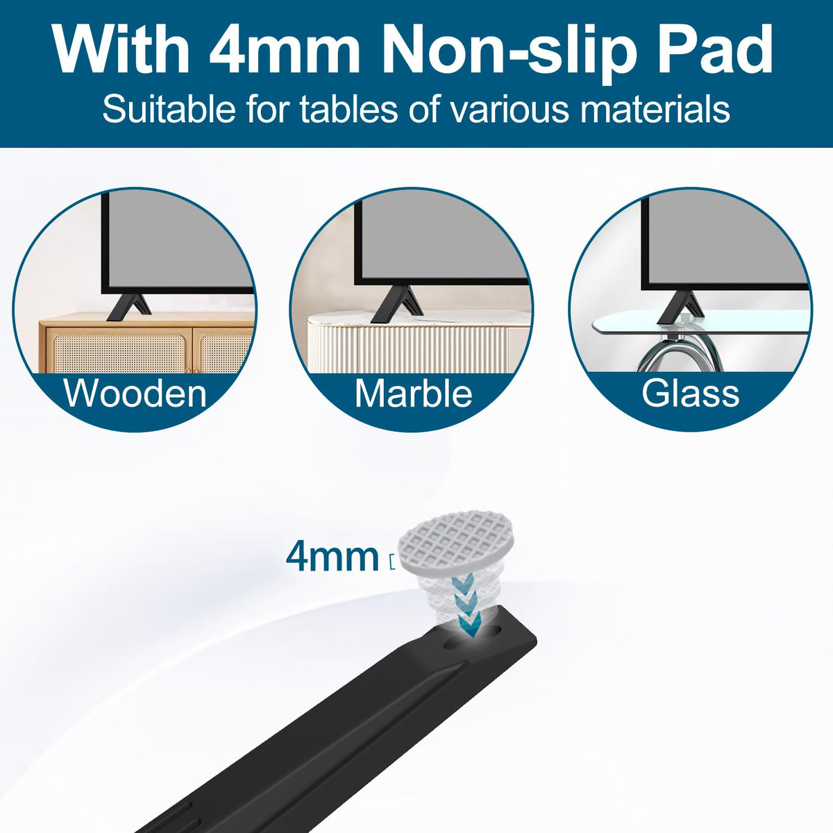Maozhren replacement leg next to tape measure showing dimensions and scale