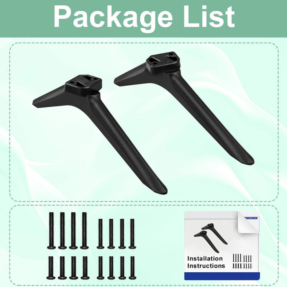 Maozhren Toshiba legs highlight rust-resistant screws for longevity