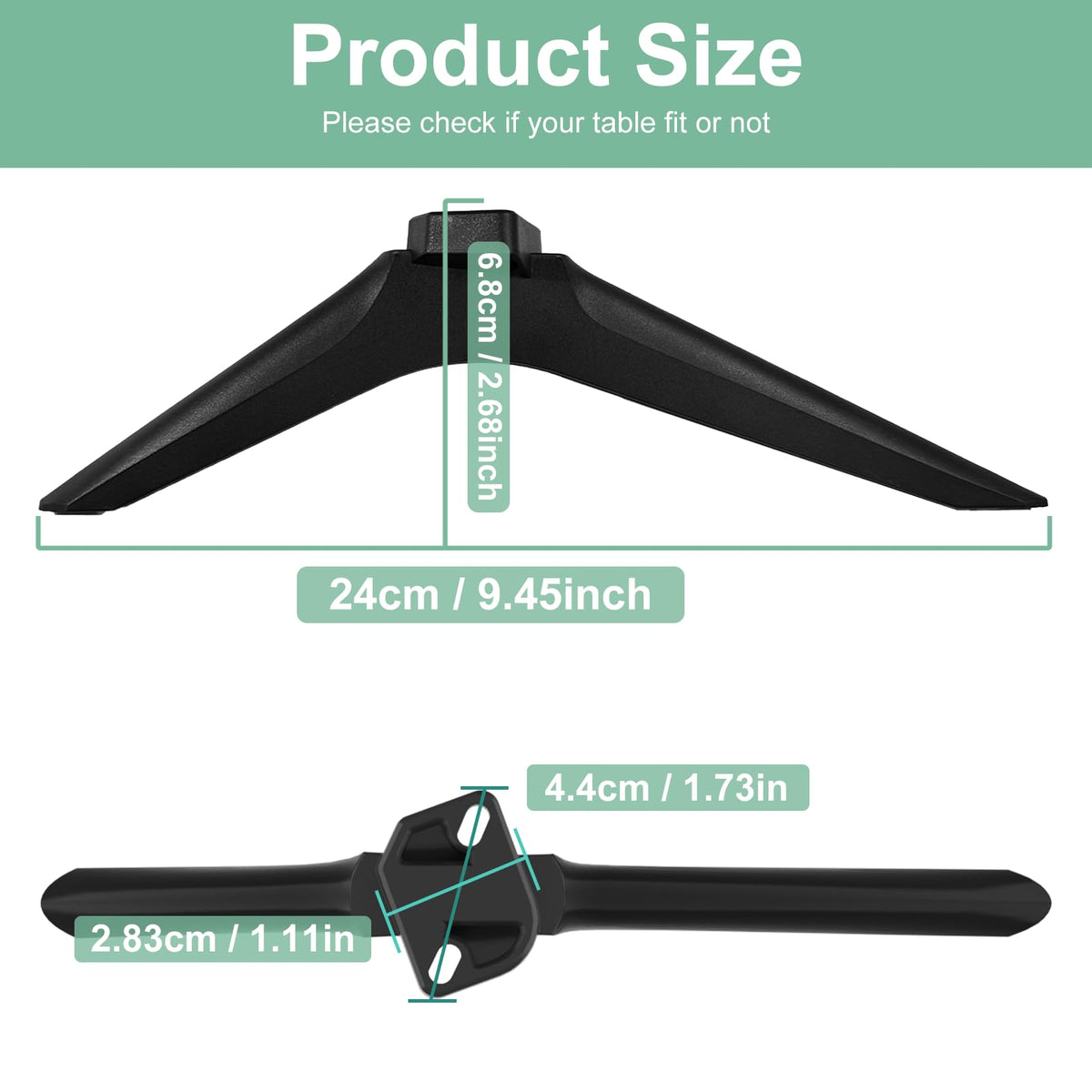 Maozhren Toshiba legs final setup showing a sleek, stable base