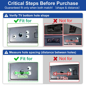 Maozhren anti-rust screws protect the base of your TV