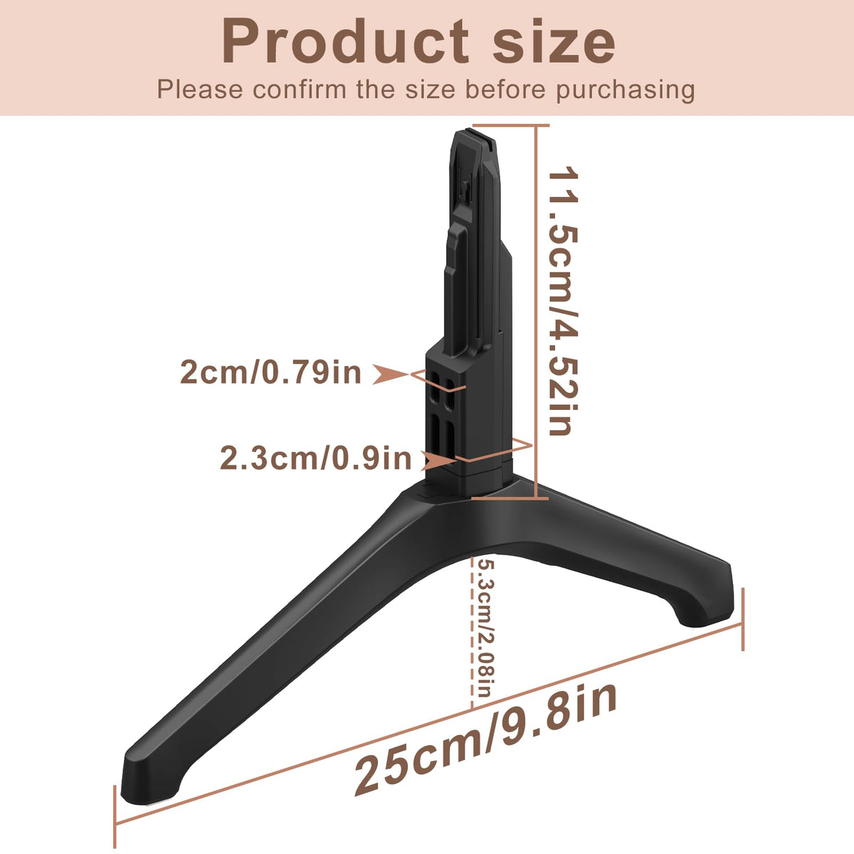 Maozhren BN96-50856C legs set enhances stability without wall drilling.