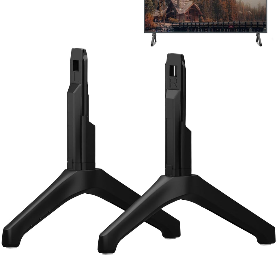 Maozhren TV stand legs for Samsung UN55TU7000BXZA provide sturdy support and quick setup.