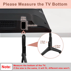 Maozhren TV stand legs for Samsung UN55TU700DFXZA ensure safe, drill-free installation and wall protection.