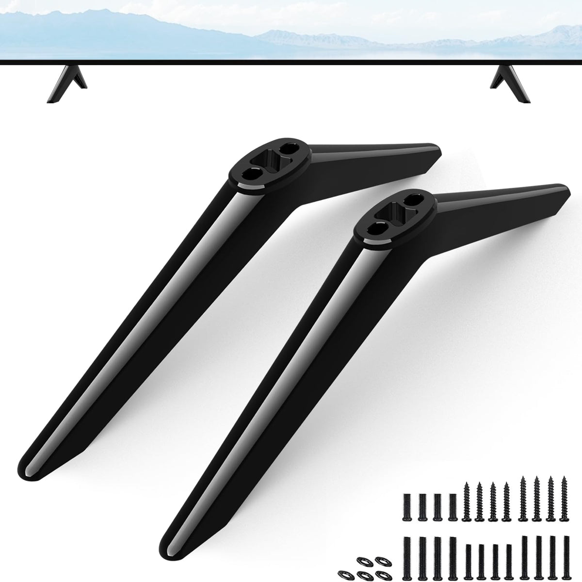 Maozhren sturdy-base with compact design for TV stability.