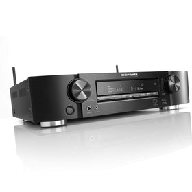 Marantz NR1510 front display with clear readouts for easy setup.
