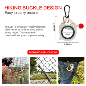 Marestyll organizer pouch open with sorted ties speeding access on jobsites