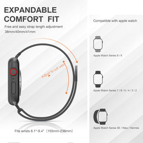 MARGE PLUS compatible sizes close-up for Apple Watch Series 11/10 42mm and others