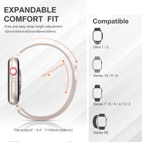 MARGE PLUS compatible with Apple Watch Ultra/Series 10, versatile replacement