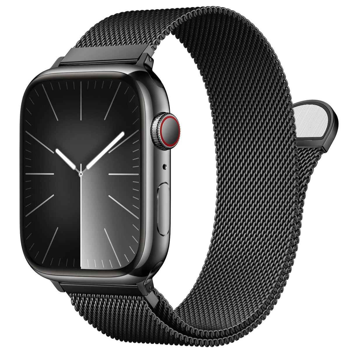 MARGE PLUS Milanese loop close-up showing premium stainless steel and comfortable wear