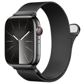 MARGE PLUS Milanese loop close-up showing premium stainless steel and comfortable wear