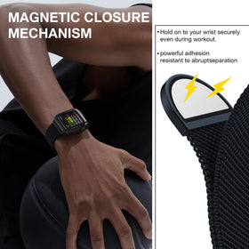 MARGE PLUS Milanese Loop breathable mesh detail shows skin-friendly comfort